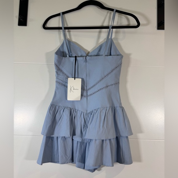 Periwinkle Ruffle ballerina romper - Picture 3 of 3
